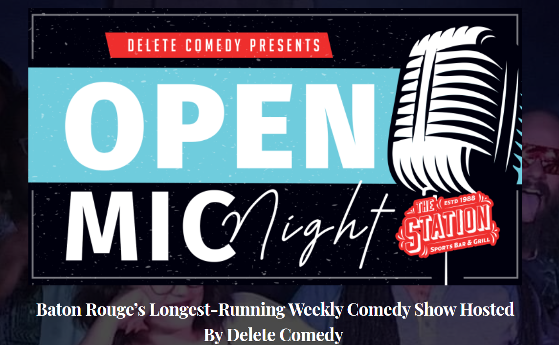 Delete Comedy Presents OPEN MIC NIGHT at the Station