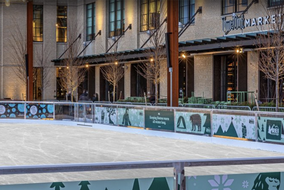 Ice Skating at The Rink at 401 Park Boston MA, 02215