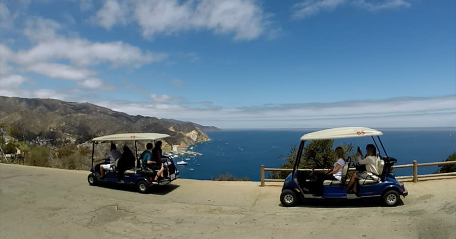 guided golf cart tour catalina island