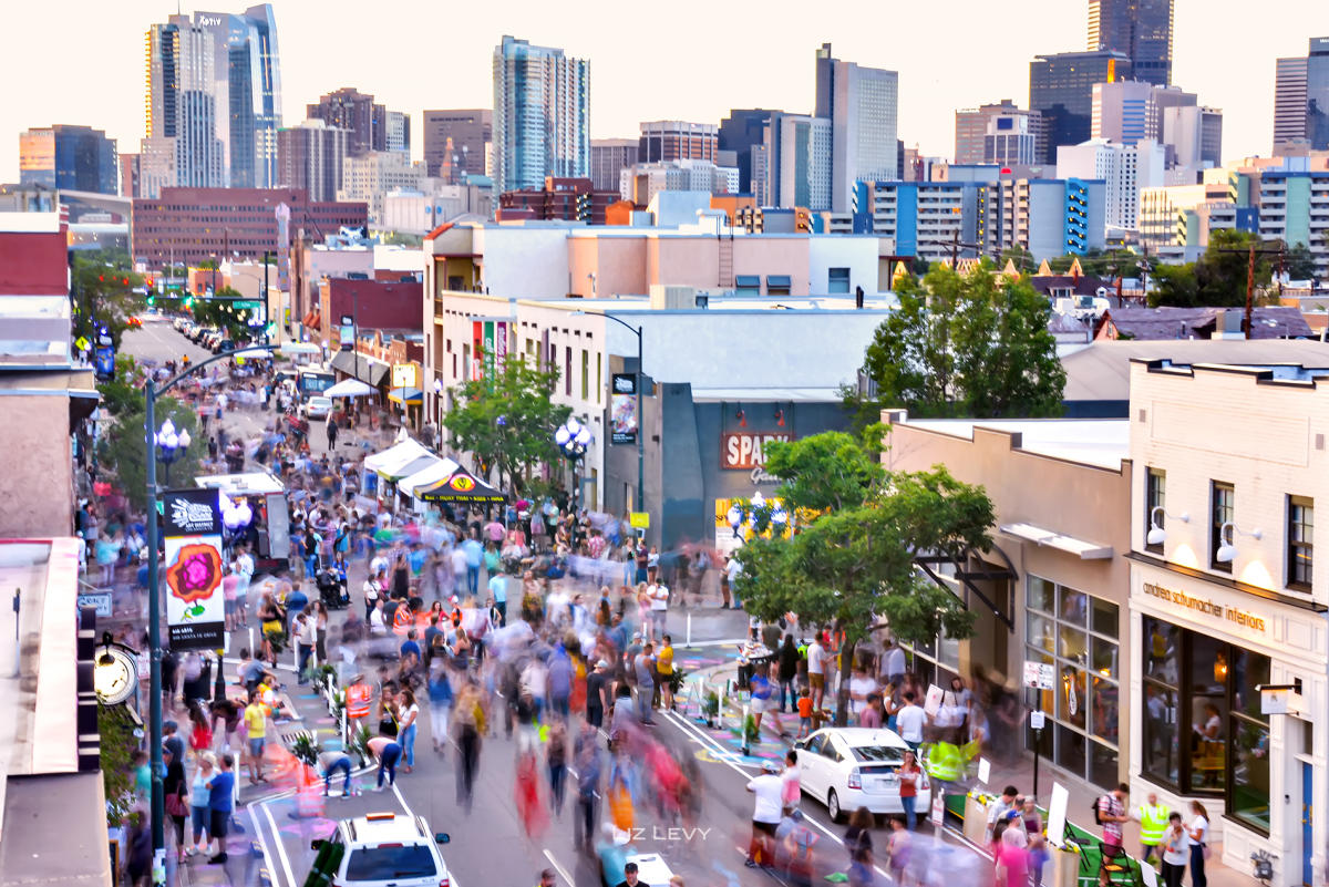 First Friday at Denver's Art District on Santa Fe