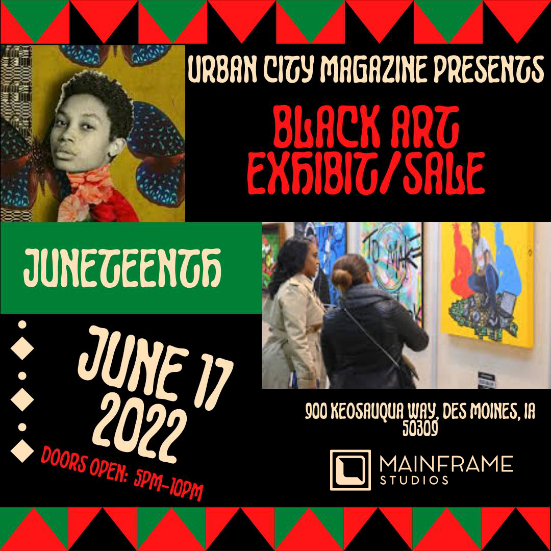 Black Art Exhibit/Sale Iowa Observance