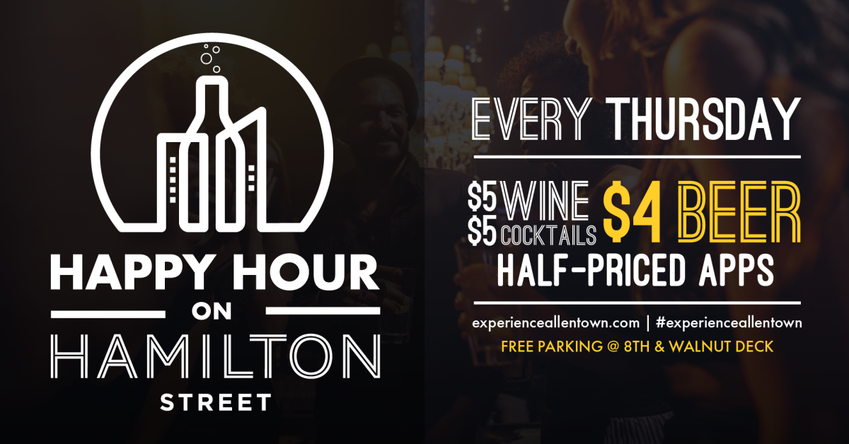 The hamilton happy hour discount