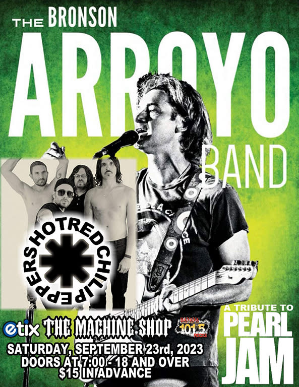 The Bronson Arroyo Band A Tribute to Pearl Jam and Red Hot Chili Peppers
