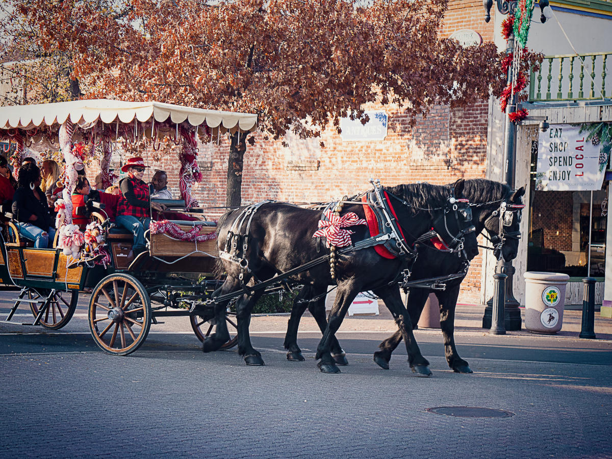 Old Town Clovis Holiday Carriage Rides