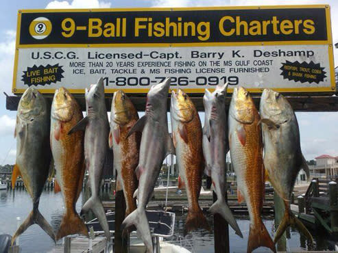 9 Ball Fishing Charters Long Beach Ms 39560