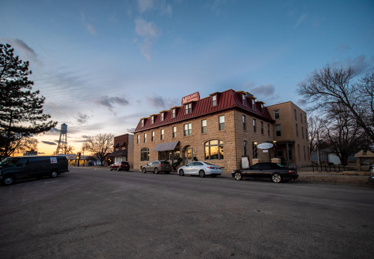 Midland Railroad Hotel Wilson KS, 67490
