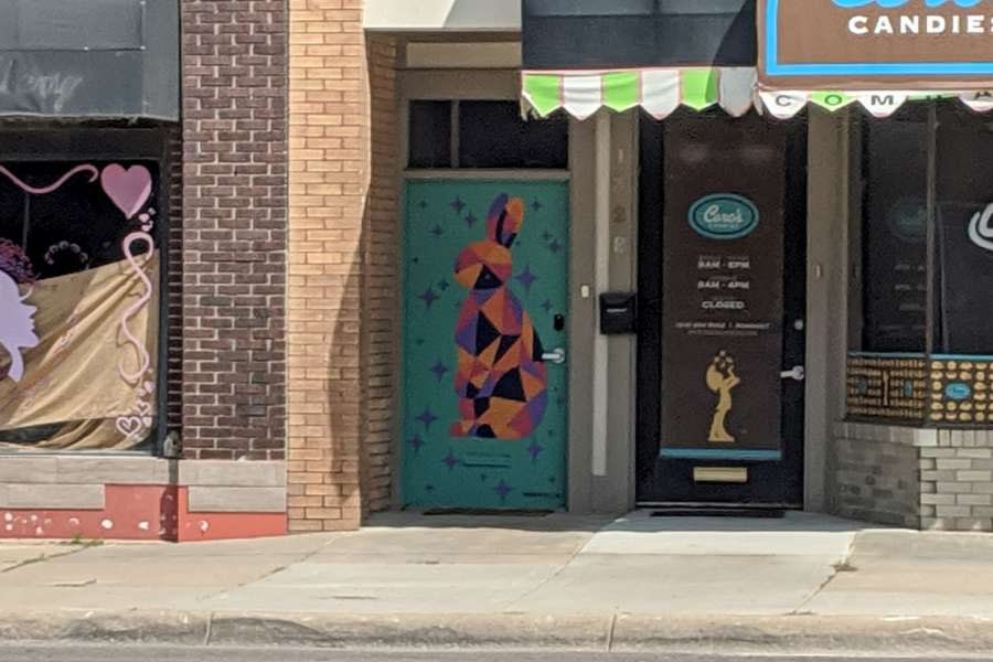 Prismatic Rabbits Mural - Wichita KS, 67214