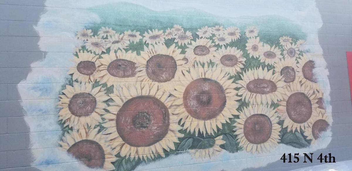 Sunflowers Mural Burlington KS, 66839