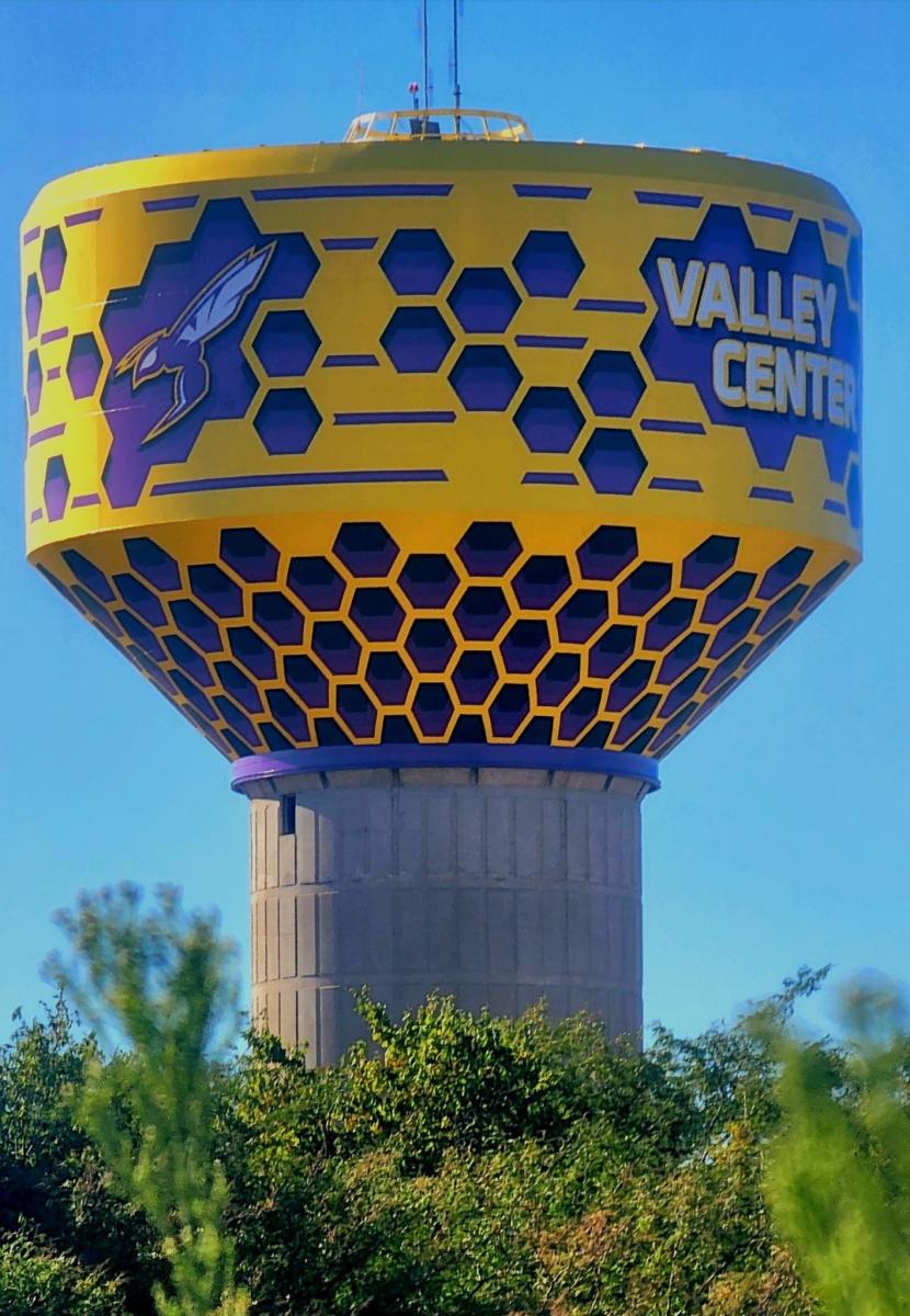 Valley Center Water Tower Mural Valley Center KS, 67147