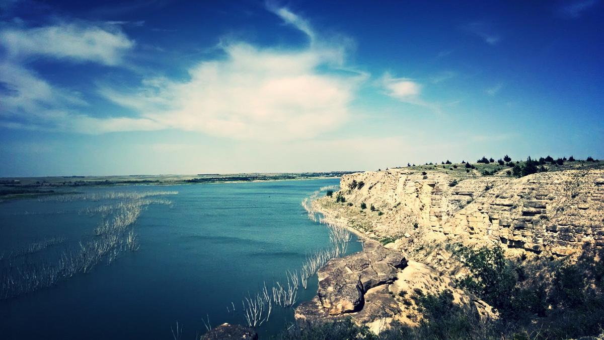 Cedar Bluff Reservoir, State Park, and Wildlife Area Ellis KS, 67637