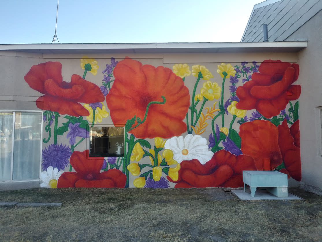 Blooming Poppies Mural Sharon Springs KS, 67758