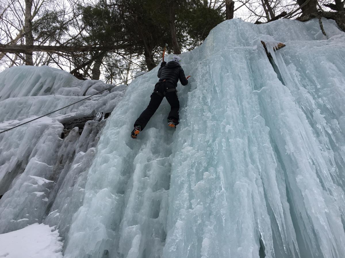 Munising Ice Climbing