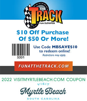 The Track - $10 Off Purchase of $50 or More | Myrtle Beach, SC