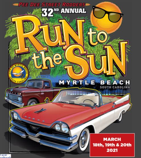 Run To The Sun 2022 Car Show Map