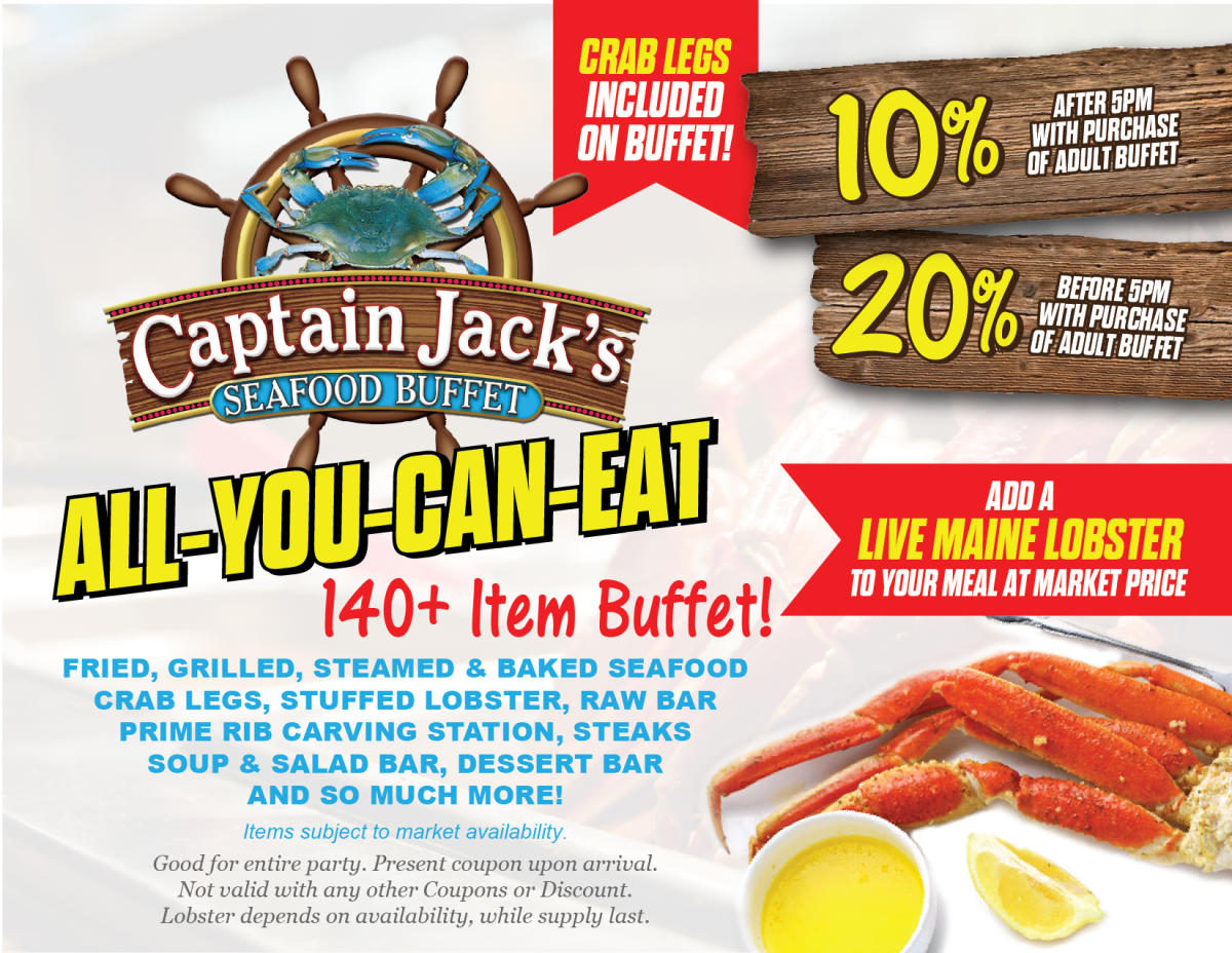 Captain Jack's Seafood Buffet | North Myrtle Beach, SC 29582