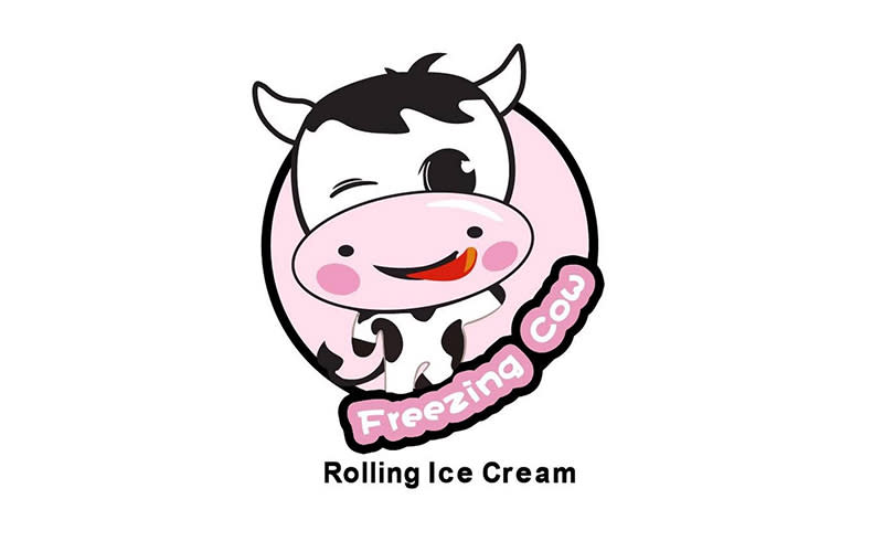 Freezing Cow Rolling Ice Cream