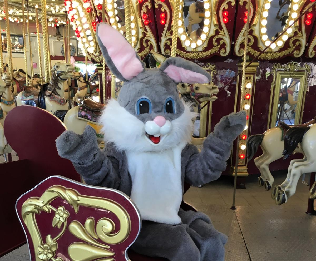 Visit with the Easter Bunny at Carousel Village