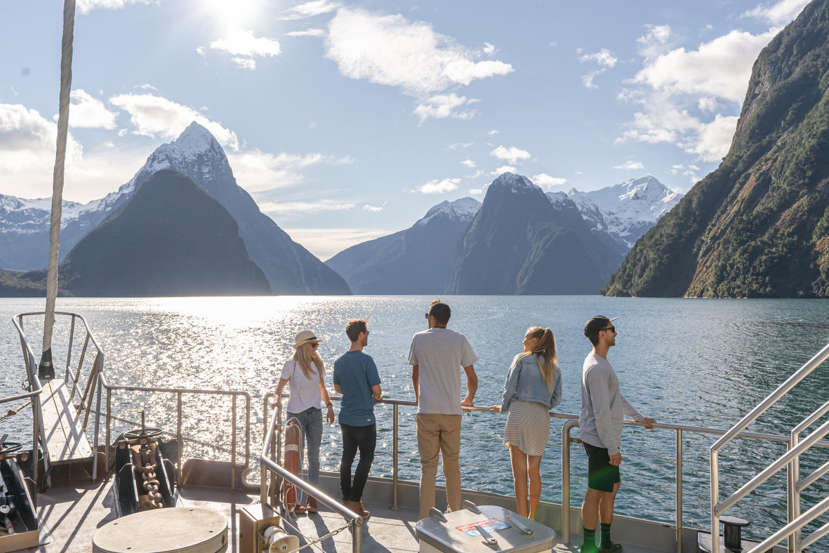 milford sound cruise with baby
