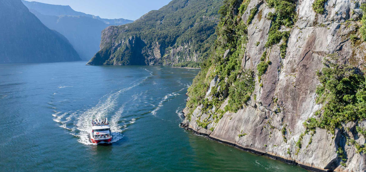 Drop off at queenstown hotel; Milford Sound Nature Cruise Official Queenstown Website