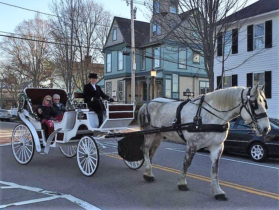 Valentine's Day Carriage Rides in Historic Wickford Village