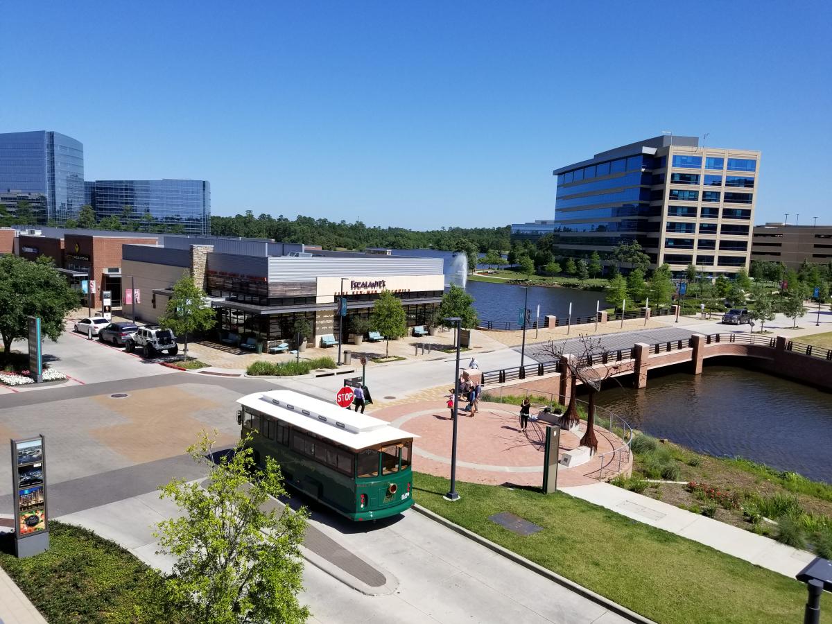 The Woodlands Town Center Trolley