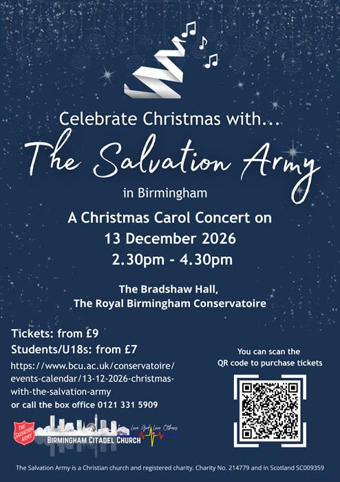 Celebrate Christmas with The Salvation Army in Birmingham