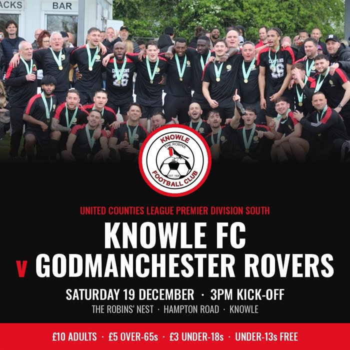 Knowle FC v Godmanchester Rovers