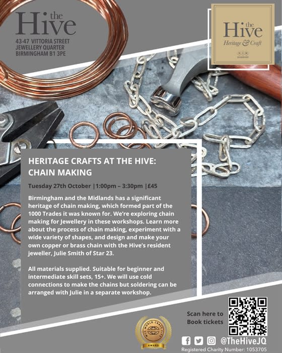 Heritage Crafts at the Hive: Chain Making
