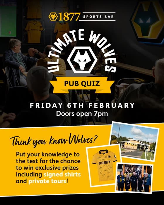 The Ultimate Wolves Pub Quiz | West Midlands, Wolverhampton | Visit ...
