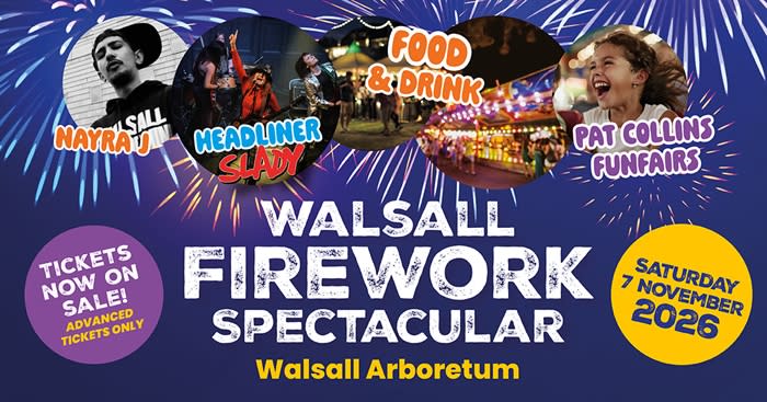 Walsall Firework Spectacular - Walsall Arboretum 2026
