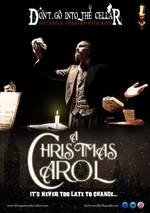 A Christmas Carol. Charles Dickens classic story performed by Don't go into the cellar theatre company