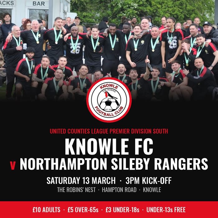 Knowle FC v Northampton Sileby Rangers