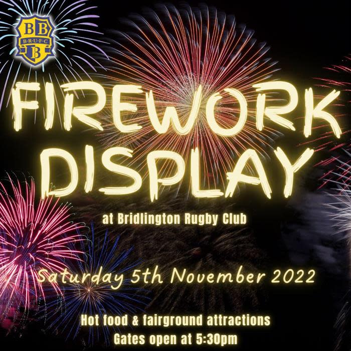 Firework Display at Bridlington Rugby Club - Visit East Yorkshire