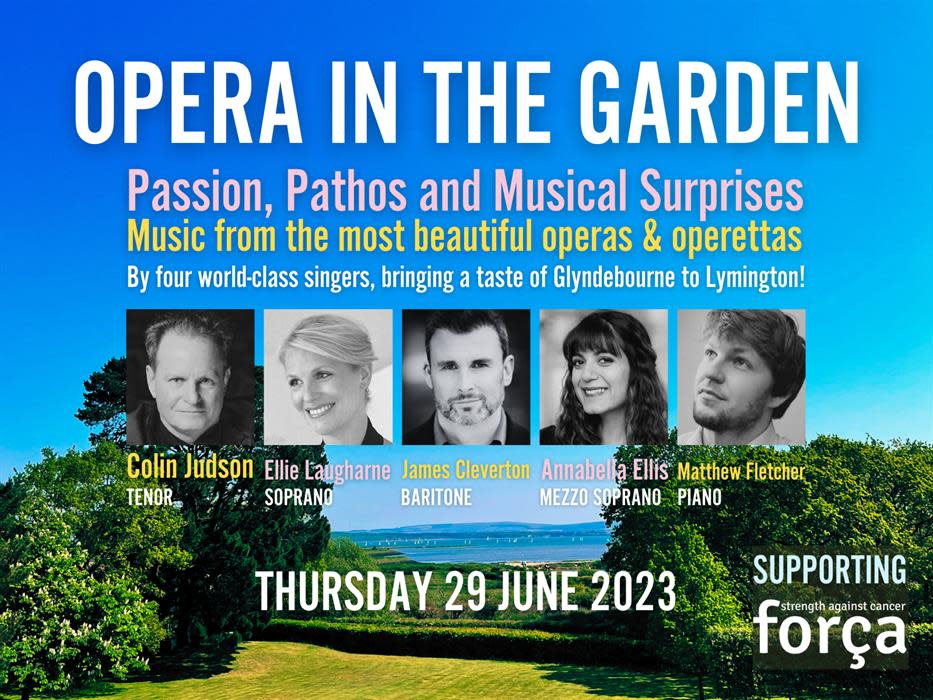 Opera in the Garden supporting força strength against cancer
