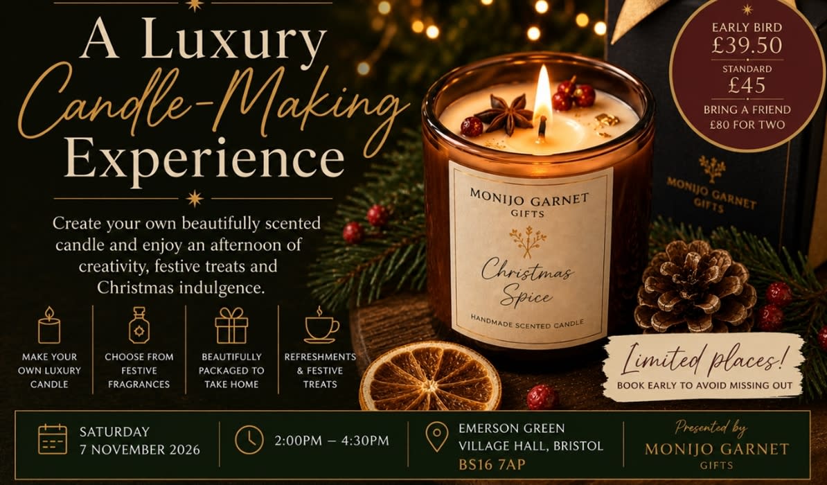 A Scented Christmas: A Luxury Candle-Making Experience at Emerson Green Village Hall