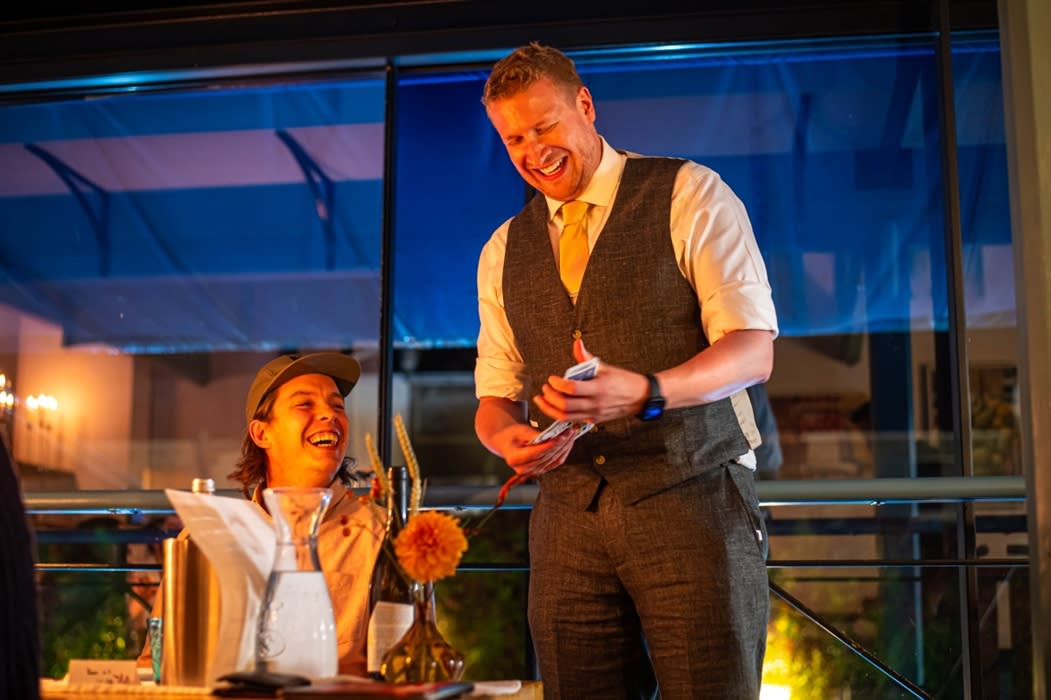 Magician Alex Robertson at Bristol Lido