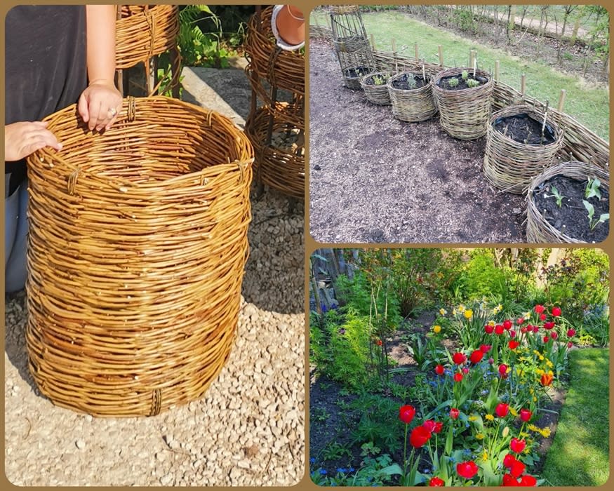 Large Willow Basket Planter Visit Dorset
