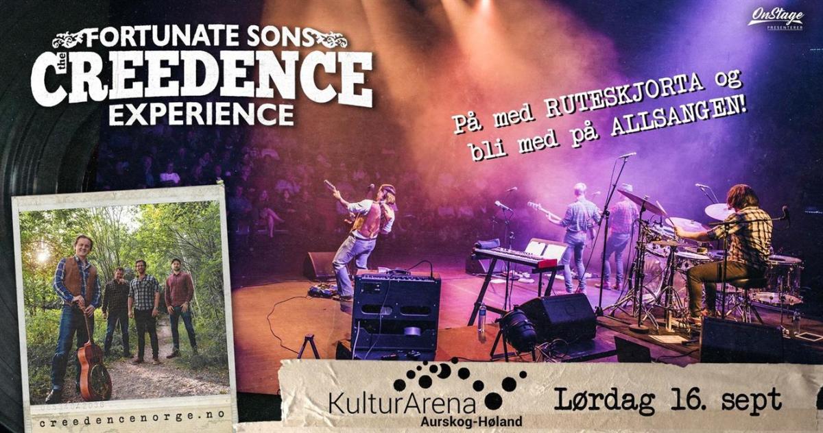 Visit Østfold The Creedence Experience med Fortunate Sons