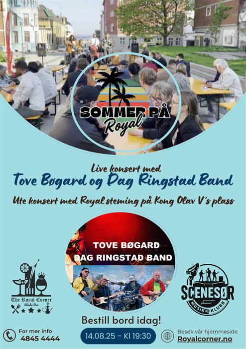 Live konsert med Tove Bøgard og Dag Ringstad Band Visit Sørlandet Live konsert med Tove Bøgard og Dag Ringstad Band Visit Sørlandet