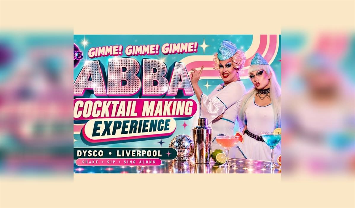 ABBA Cocktail Making Experience Liverpool Gimme! Gimme! Gimme!
