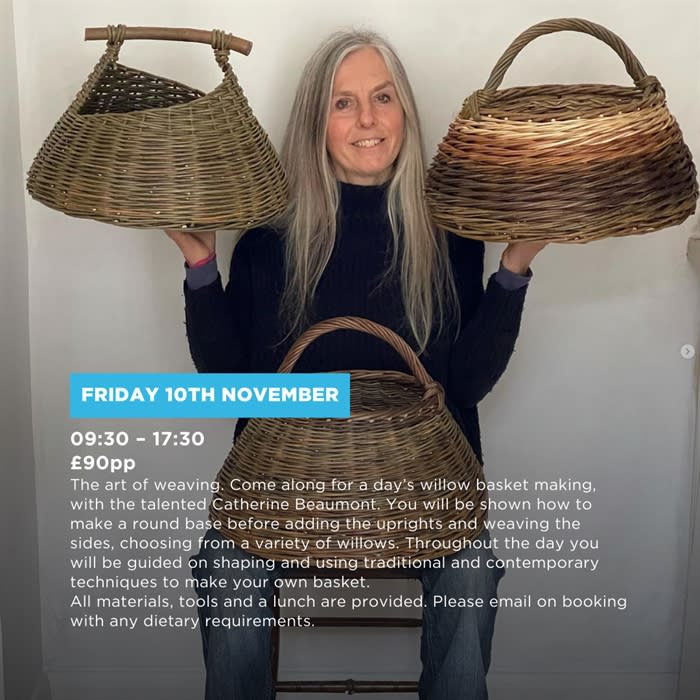 Basket weaving with Catherine Beaumont Great Sussex Way