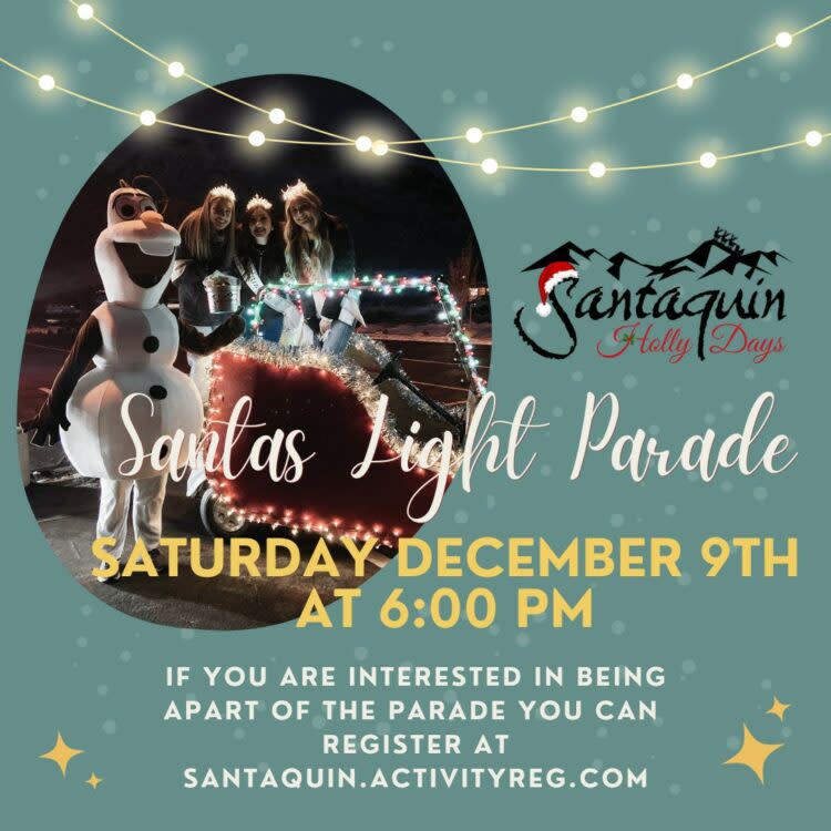 2023 Santa's Lights Parade in Santaquin