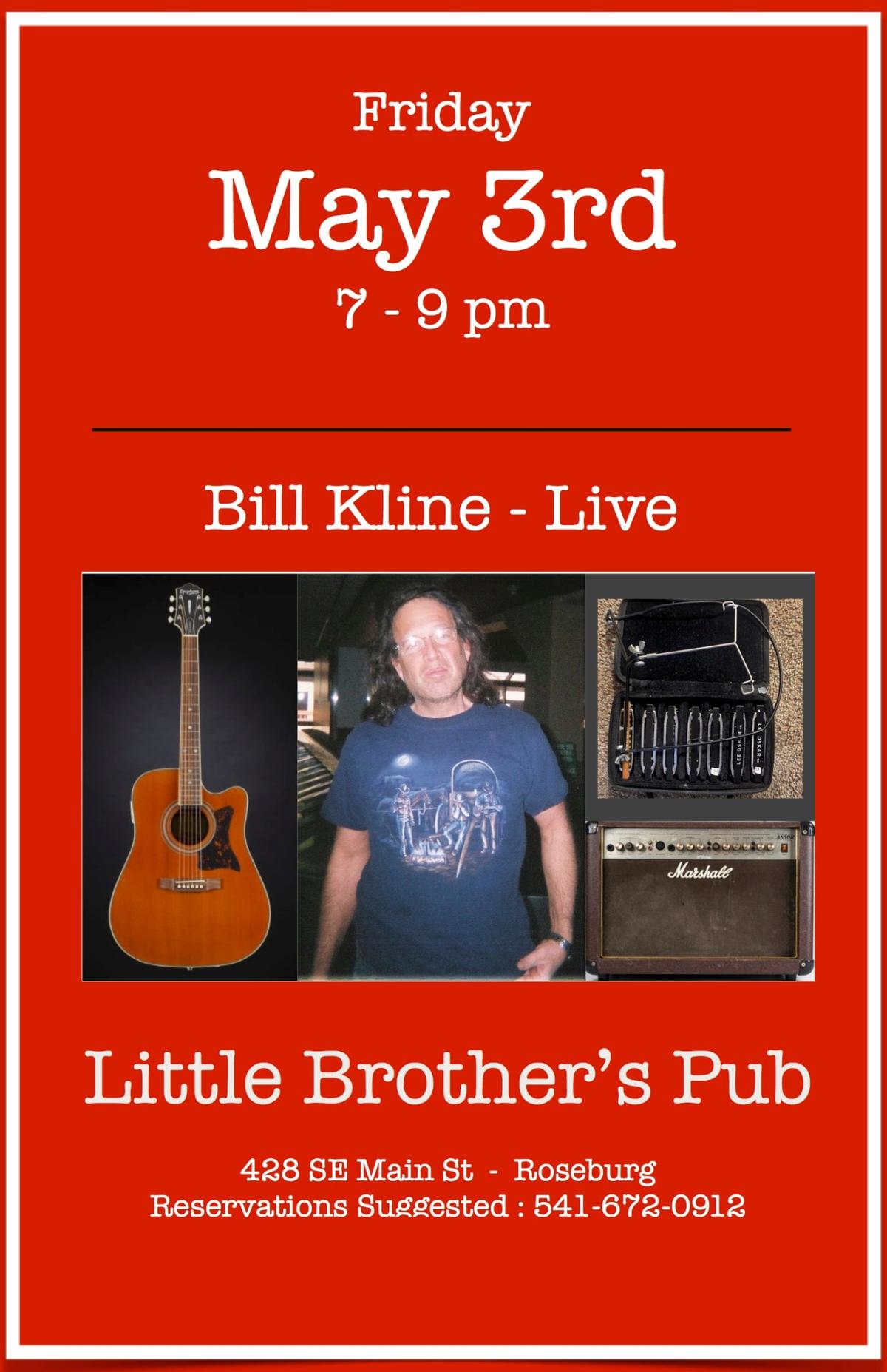 Live Music Bill Kline Little Brothers Pub