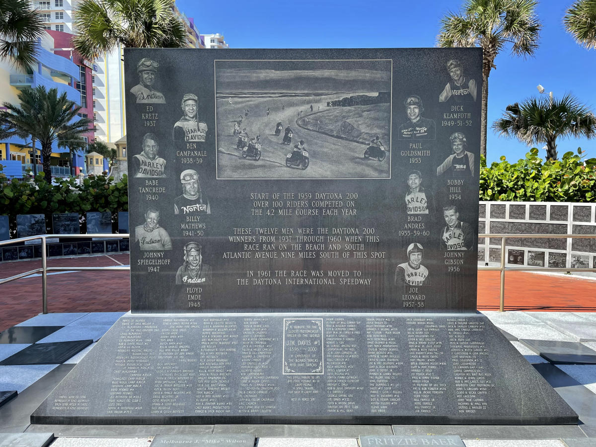 The Daytona 200 Monument at the Boardwalk | Daytona Beach, FL 32118