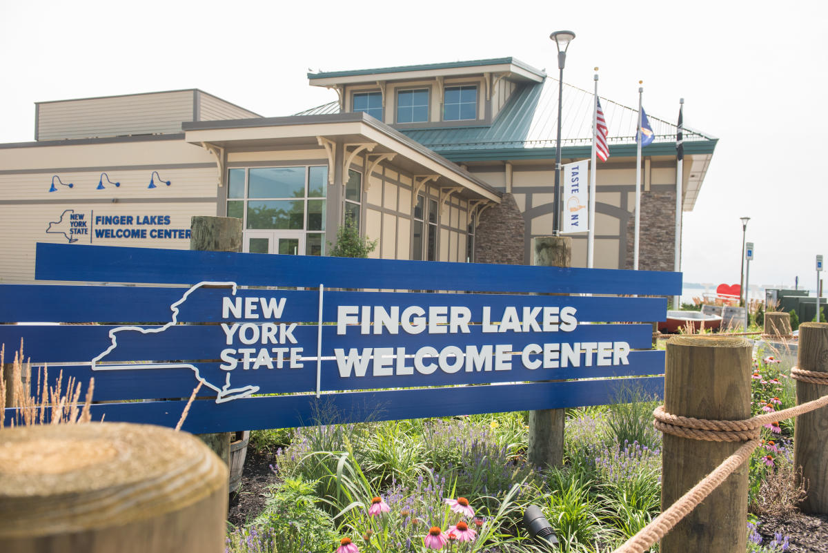 Exterior of the Finger Lakes Welcome Center in Geneva