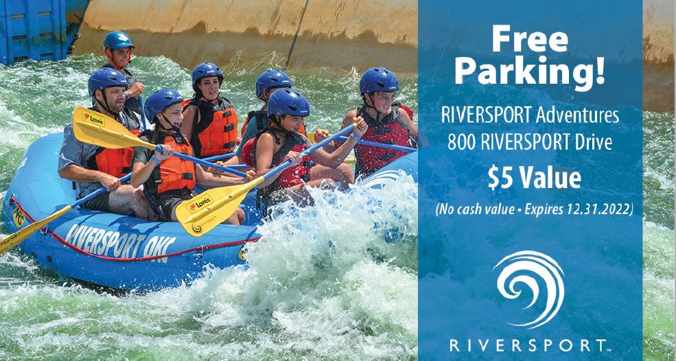 Free Parking at RIVERSPORT*