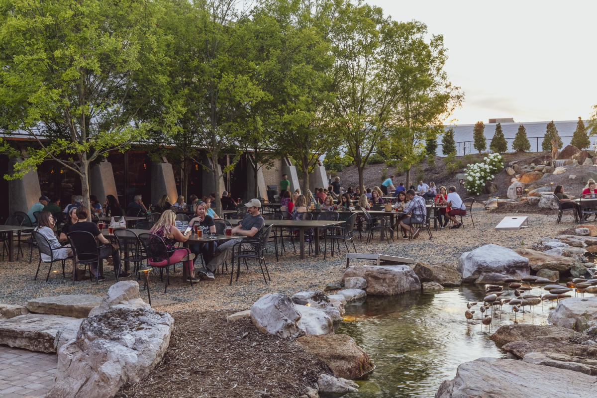 The Red Oak Lager Haus & Biergarten at Red Oak Brewery