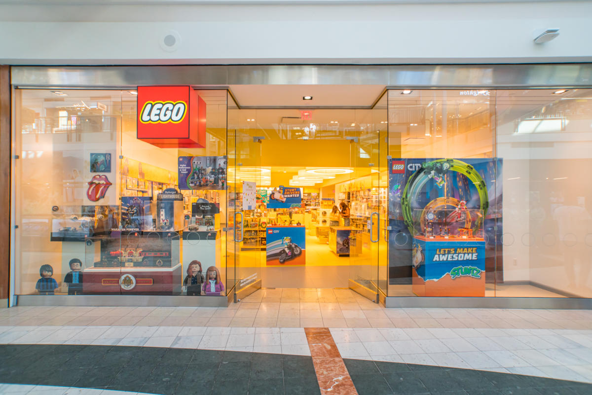 Baglæns Milepæl Vær venlig LEGO Store