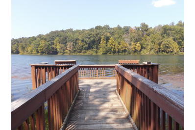 fishing pier at Celina Lake
