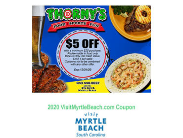 Myrtle Beach Sc Dining Coupons To Print